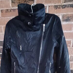 Spyder XLT Black Asymmetrical Zip Ski Jacket